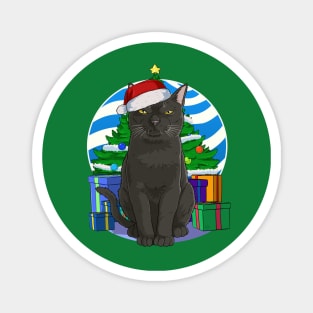 Bombay Cat Christmas Sweater Tree Decoration Magnet